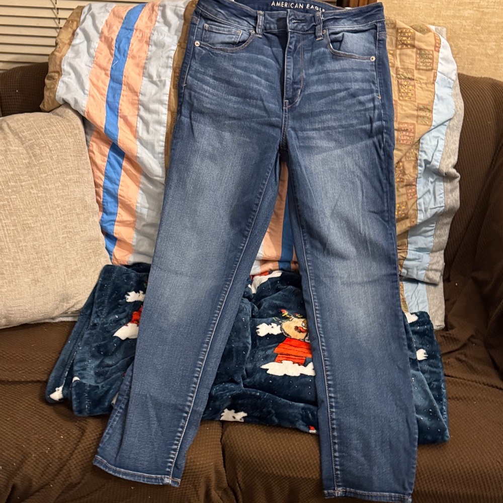 American Eagle Outfitters Women's Medium Blue Skinny Jeans